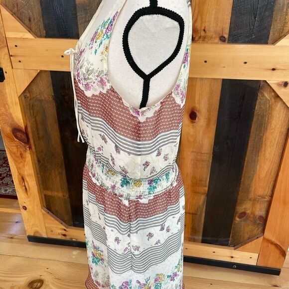 FREE PEOPLE sleeveless lined chiffon overlay dress - Picture 7 of 8